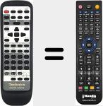 Replacement remote control for EUR647139