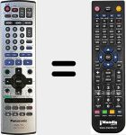 Replacement remote control for EUR7721KM0