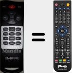 Replacement remote control for Unico TV
