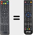 Replacement remote control for HD520