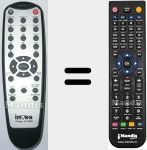 Replacement remote control for I-PLAYER30 HDMI