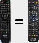 Replacement remote control for i-LED 24 (iled24SGB02)