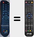 Replacement remote control for I-Display 9022