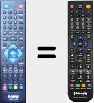 Replacement remote control for Idisplay9119