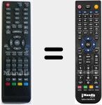 Replacement remote control for LEDTV824D