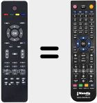 Replacement remote control for LC11S16DVB-T (20464930)