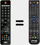 Replacement remote control for LE32K0D7DU