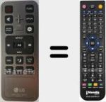 Replacement remote control for Sound Bar (AKB74375511)