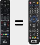 Replacement remote control for AKB69491502