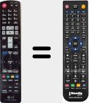 Replacement remote control for AKB72976003