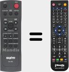 Replacement remote control for MAJ-R90