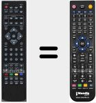Replacement remote control for 50038207