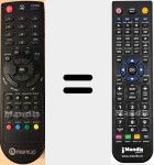 Replacement remote control for Mediagate LNX HD