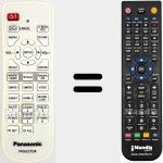 Replacement remote control for N2QAYA000107