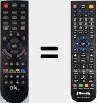 Replacement remote control for OLE222BD4