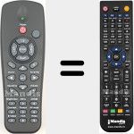 Replacement remote control for Optoma001