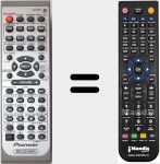 Replacement remote control for RC516KU (XXD3101)