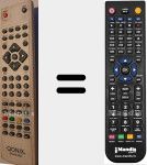 Replacement remote control for LED-2233DVB-C