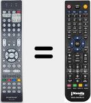 Replacement remote control for RC-044SR (30701028100AM)