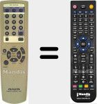 Replacement remote control for RC-ZAT04