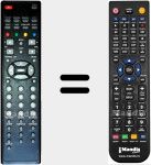 Replacement remote control for RCT-B04TU-1