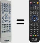 Replacement remote control for RCT195DB1 (36166550)