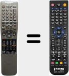 Replacement remote control for REMCON109