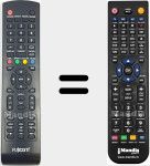 Replacement remote control for REMCON2107