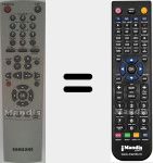 Replacement remote control for AC5900049C