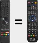 Replacement remote control for SBA55UHD194