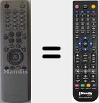 Replacement remote control for TM76B (BN59-00489A)