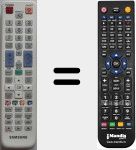 Replacement remote control for TM1060 (AA59-00446A)