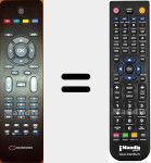 Replacement remote control for EXIAHD1910USB