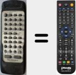 Replacement remote control for RAK-CH214WH