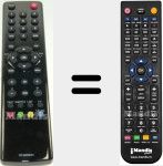Replacement remote control for RC3000E01 (04TCLTEL0221)