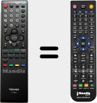 Replacement remote control for CT-8017 (75007842)