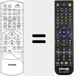 Replacement remote control for V-621EW