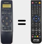 Replacement remote control for VEQ1656