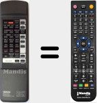 Replacement remote control for VP59040 (VP590400)