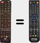 Replacement remote control for CELED55UHDB7