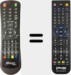 Replacement remote control for 02-215 LED 115 B