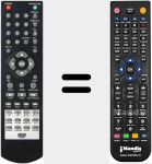 Replacement remote control for DVX109HD