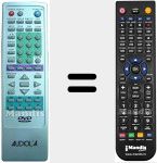 Replacement remote control for REMCON186