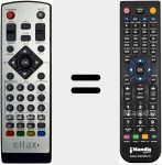 Replacement remote control for ELTDVB90841-HD