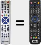 Replacement remote control for FBPVR 135 S