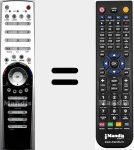 Replacement remote control for FBPVR335A-01