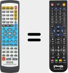 Replacement remote control for HTDVDM52