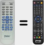 Replacement remote control for Haier001