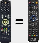 Replacement remote control for RCU540