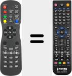 Replacement remote control for RENCOM1611